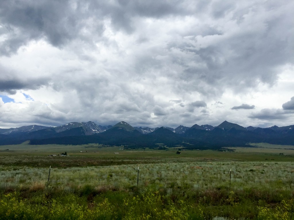 Storms blowing into the Sangre de Cristos