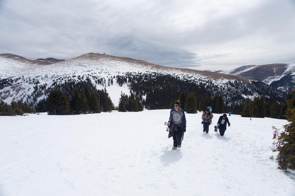 Hiking up, looking back toward the opposite side of Berthoud Pass