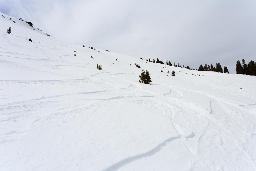 Some great snow made the hiking worth it