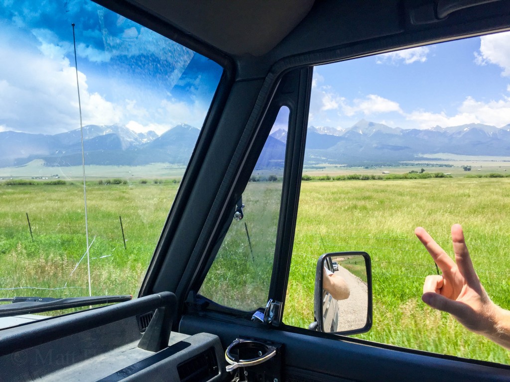 Driving parallel to the Sangre de Cristos