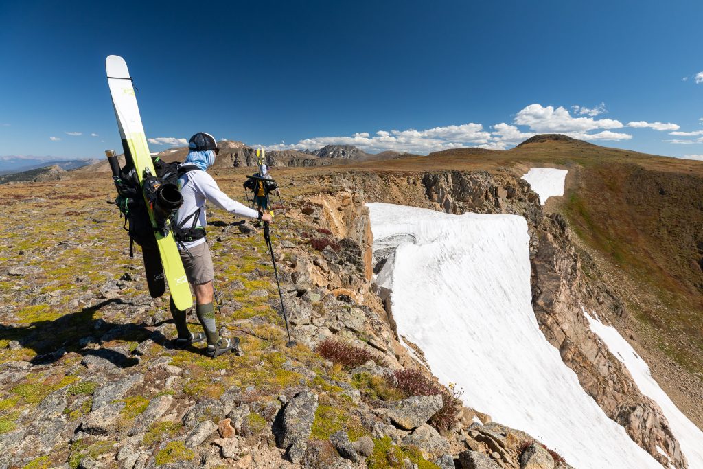 Looking down at Skyscraper Glacier